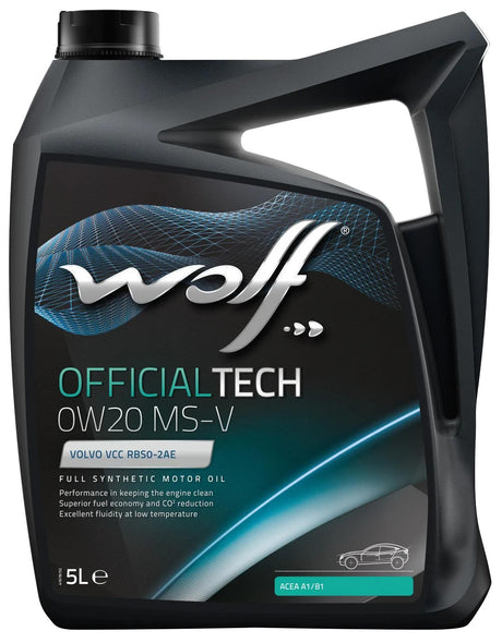 Huile moteur Wolf officialtech ms-v . huile moteur 0w20 5l off.tech ms-v