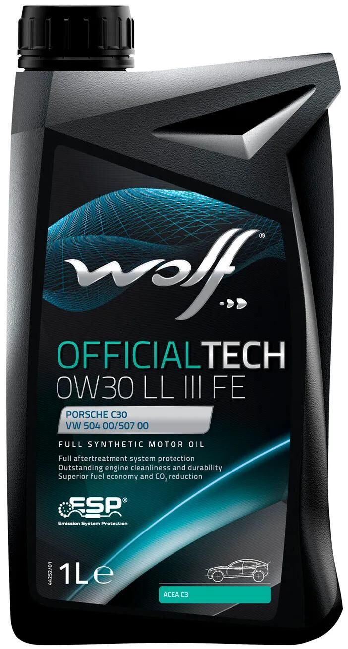 Huile moteur Wolf officialtech ll iii fe. huile moteur 0w30 1l off.tech ll iii fe