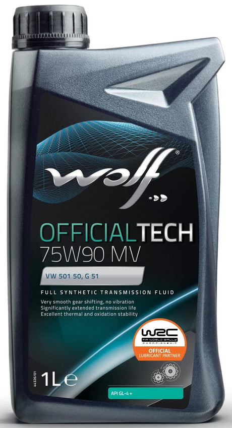 Huile de transmission Wolf officialtech mv getr.oel 75w-90 1 l off.tech mv
