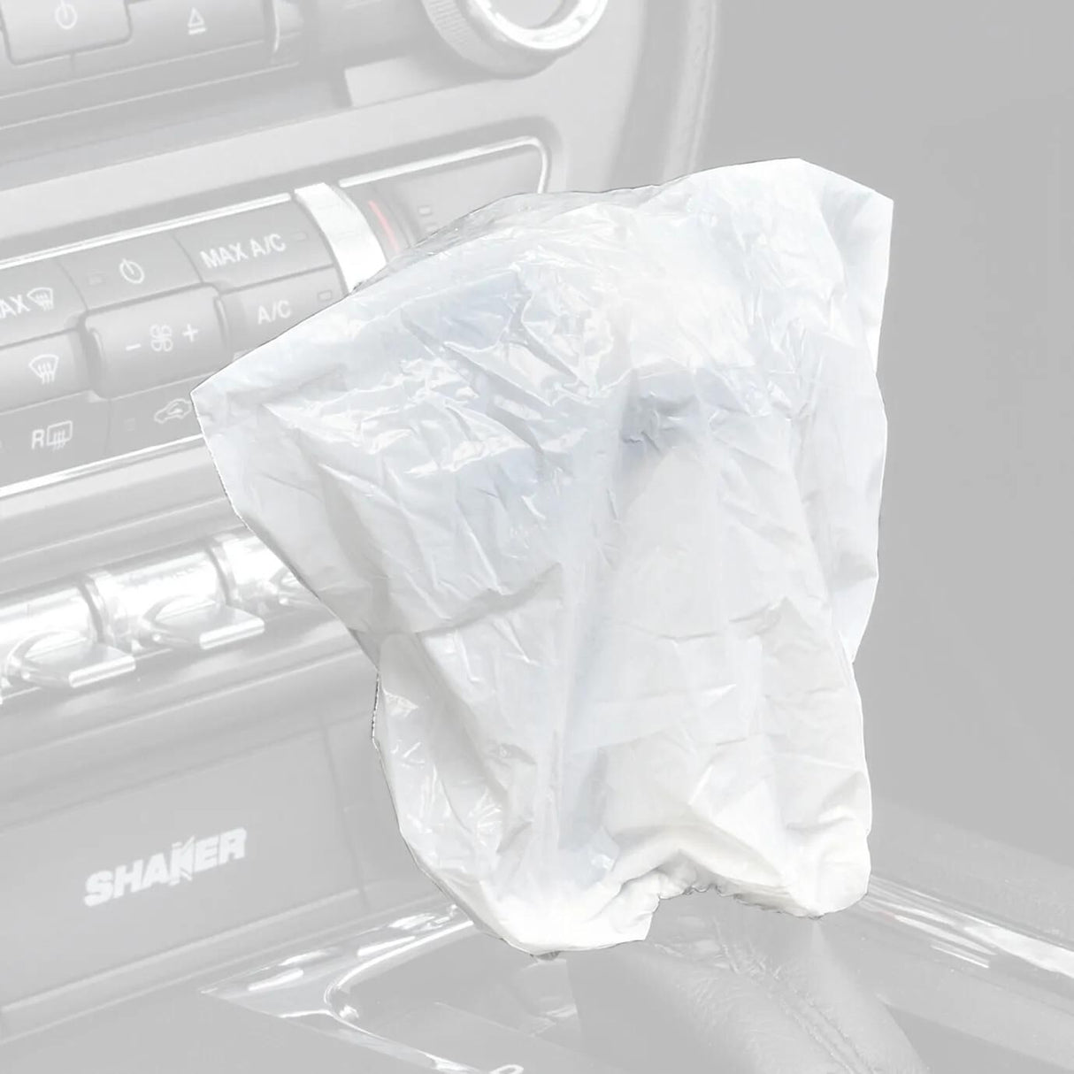 Serwo – couvercle de pommeau de levier de vitesse automobile, 500 pièces. serwo blanc