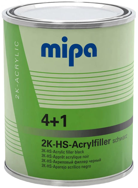 Mipa mastic acrylique 4+1 hs 4+1 filtre acrylique hs 1l noir
