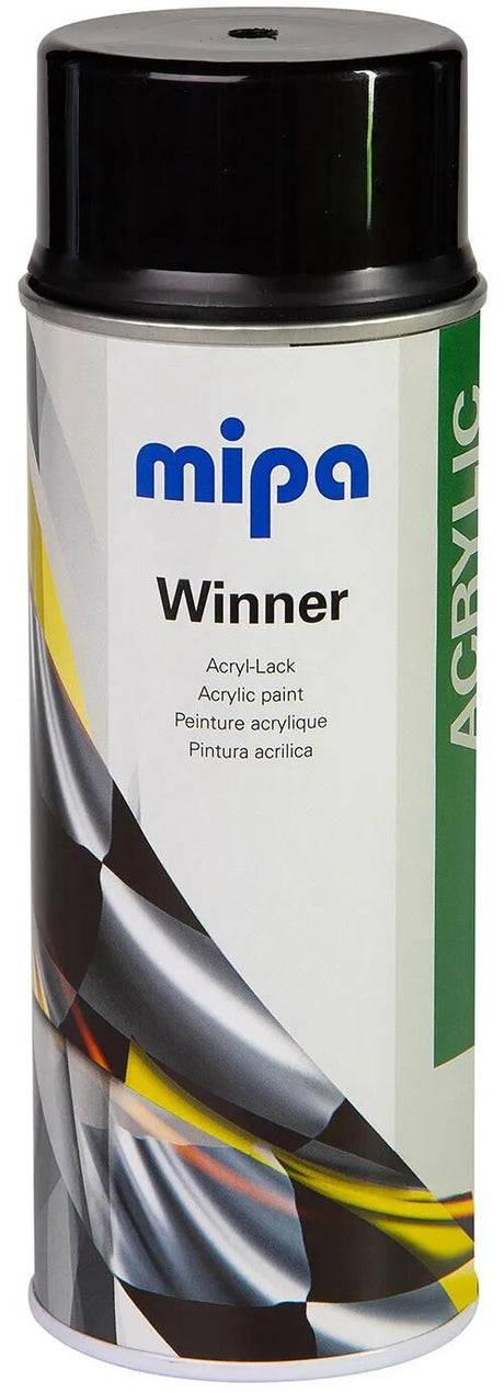 Mipa peinture automobile gagnant laque acrylique noir glo 400 ml