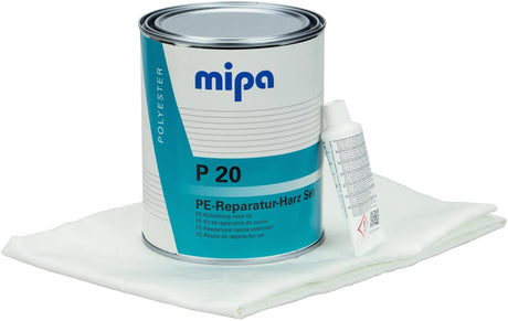 Kit de réparation résine polyester Mipa p20 1 kg p20
