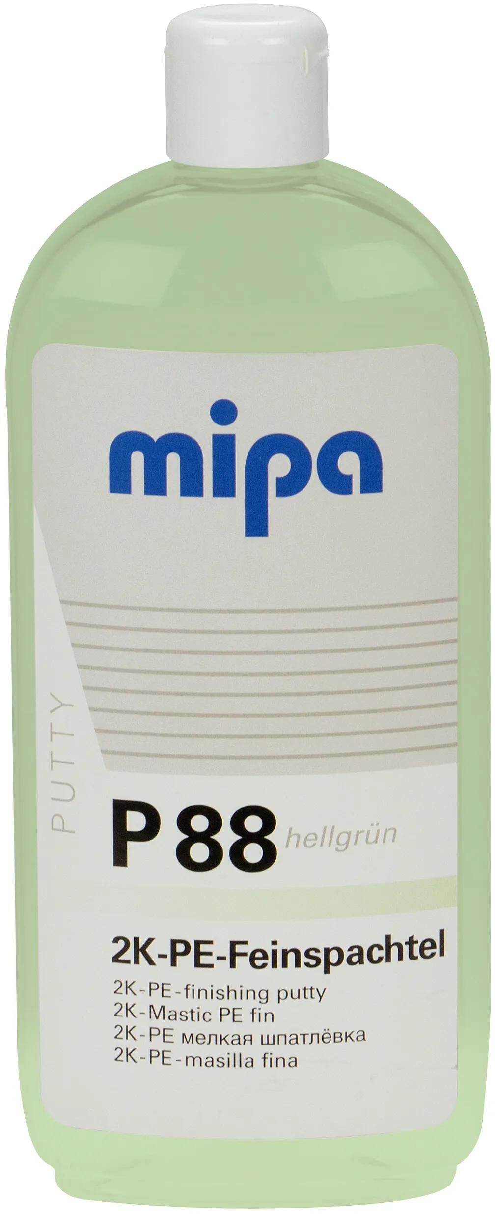 Pâte de remplissage Mipa p88 . ds.putty p88 850ml vert clair incl.hae