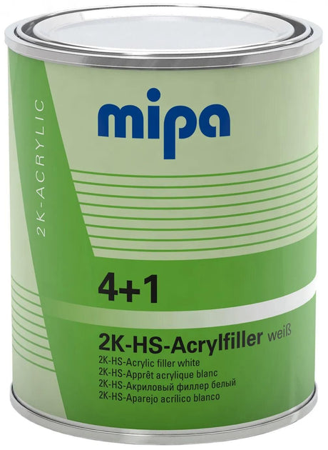 Mipa mastic acrylique 4+1 hs 4+1 filtre acrylique hs 1l blanc