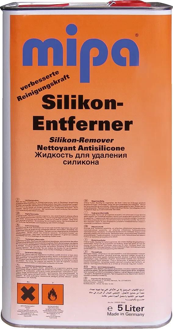 Mipa dissolvant de silicone, a ii hautement inflammable ds.silicone dissolvant 5 ltr