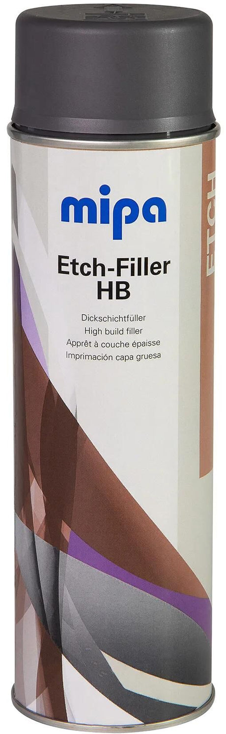 Mipa fond autocollant etch-filler hb . etch filler hb spray 500 ml gris foncé