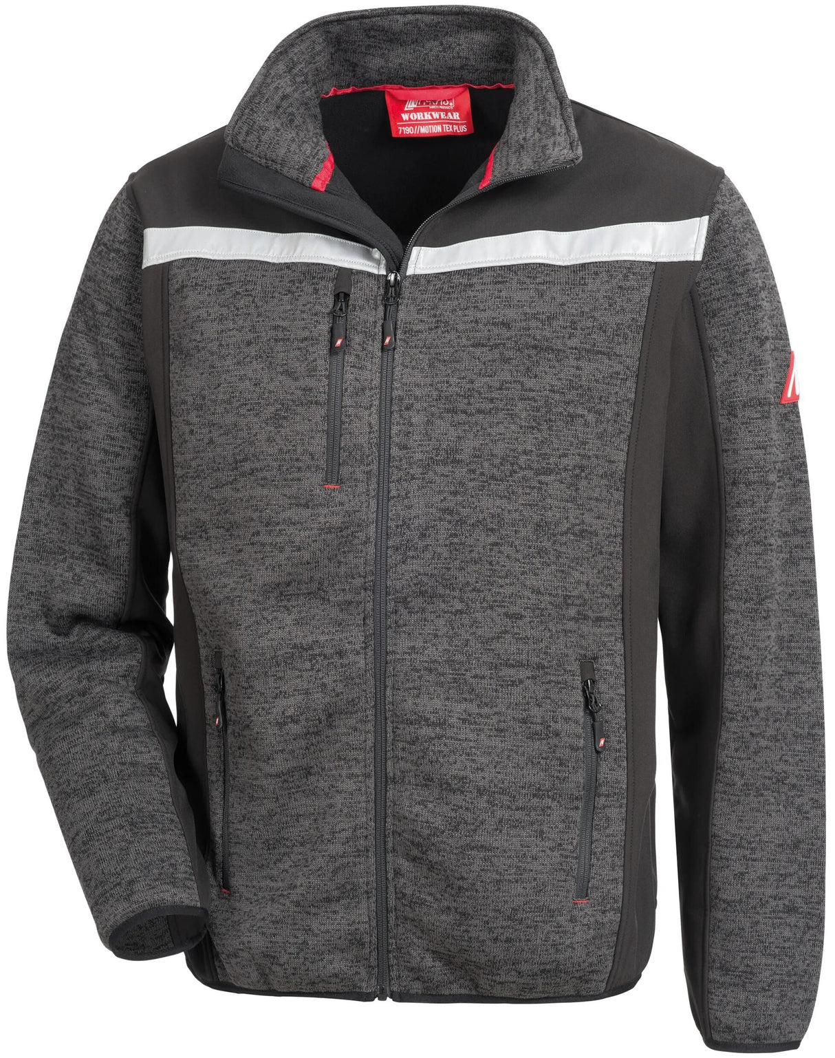 Sécurité Nitras Veste softshell Nitras motion tex plus veste softshell tricotée. motion tex plus noir