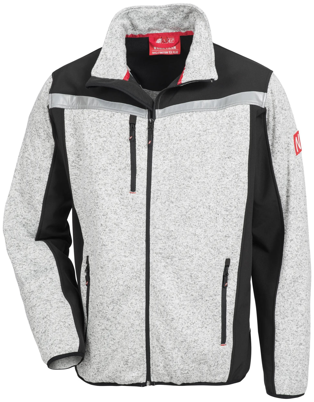 Sécurité Nitras Veste softshell Nitras motion tex plus veste softshell tricotée. motion tex plus gris