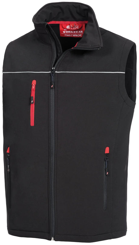 Gilet softshell Nitras de sécurité Nitras motion tex taille de gilet softshell léger. xxl motion tex noir clair