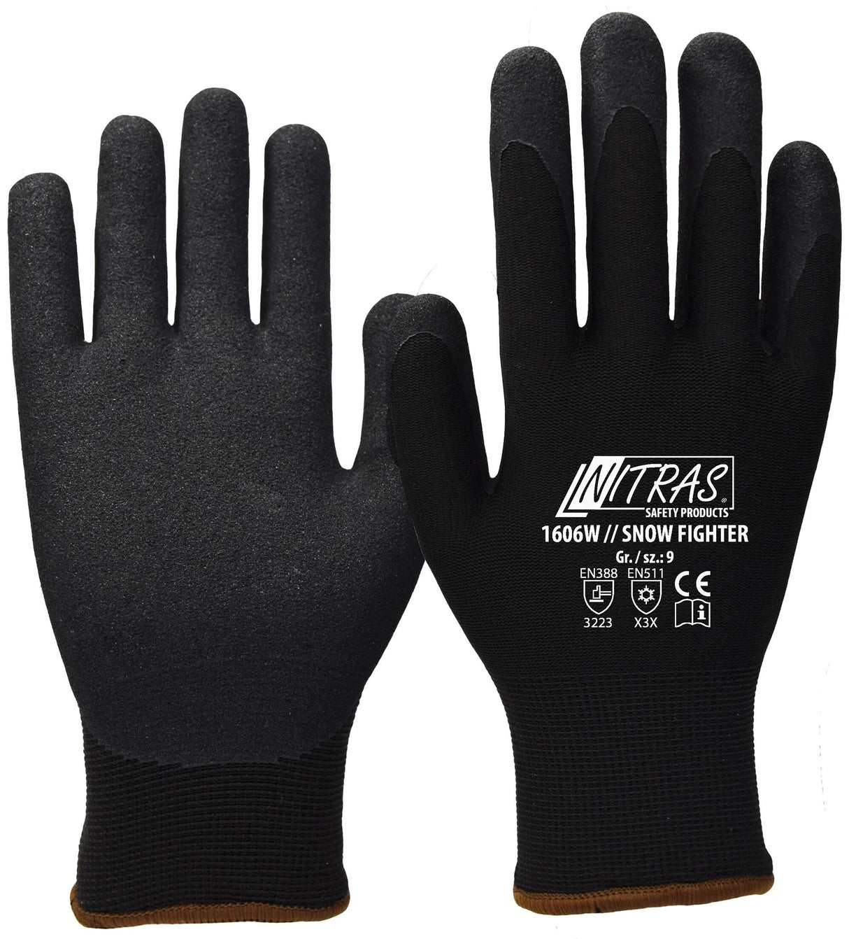 Nitras sécurité Nitras gant d'hiver Snow Fighter gant d'hiver taille 8 noir Snow Fighter