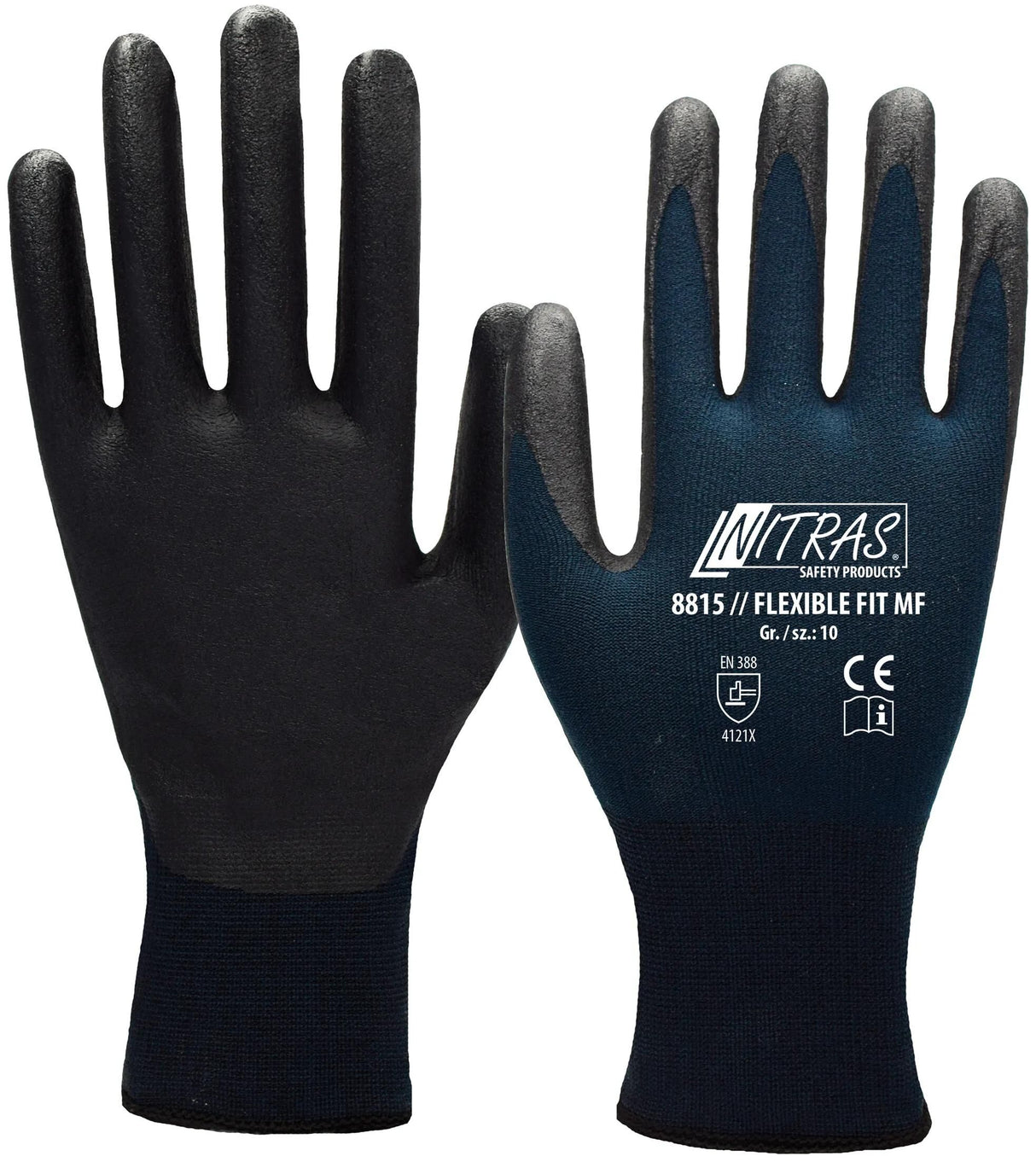 Nitras sécurité gant tricoté fin nitras ajustement flexible mf taille de gant 11 ajustement flexible mf