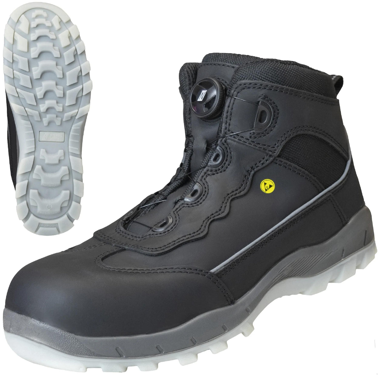 Nitras sécurité botte nitras sport step mid fit bottes de sécurité gr. 45 marches sport, coupe moyenne