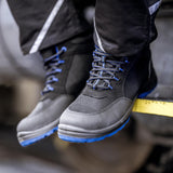 Botte de sécurité Nitras Nitras Solid Step Mid bottes de sécurité gr. 40 pas solides bleu moyen