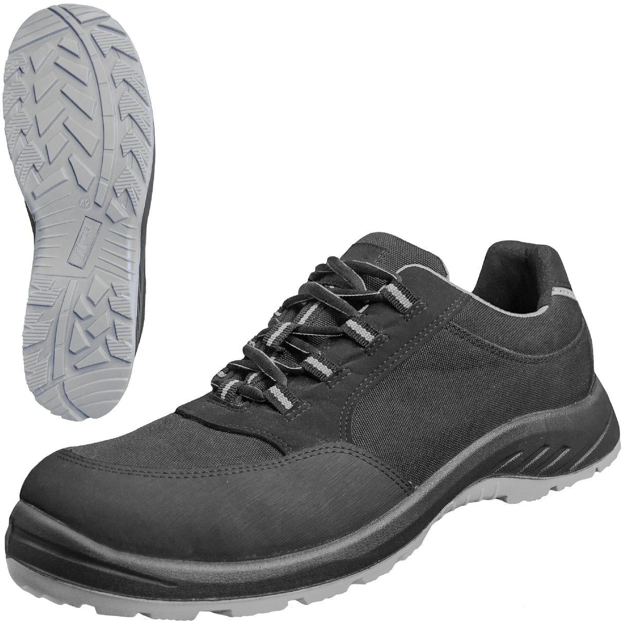 Nitras sécurité Nitras chaussure basse chaussures de sécurité à marche solide gr. 43 nitras gris gradué solide