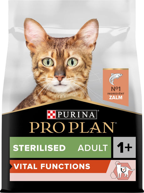 Pro plan fonctions vitales adultes stérilisées - nourriture sèche pour chat - saumon - 1,5 kg