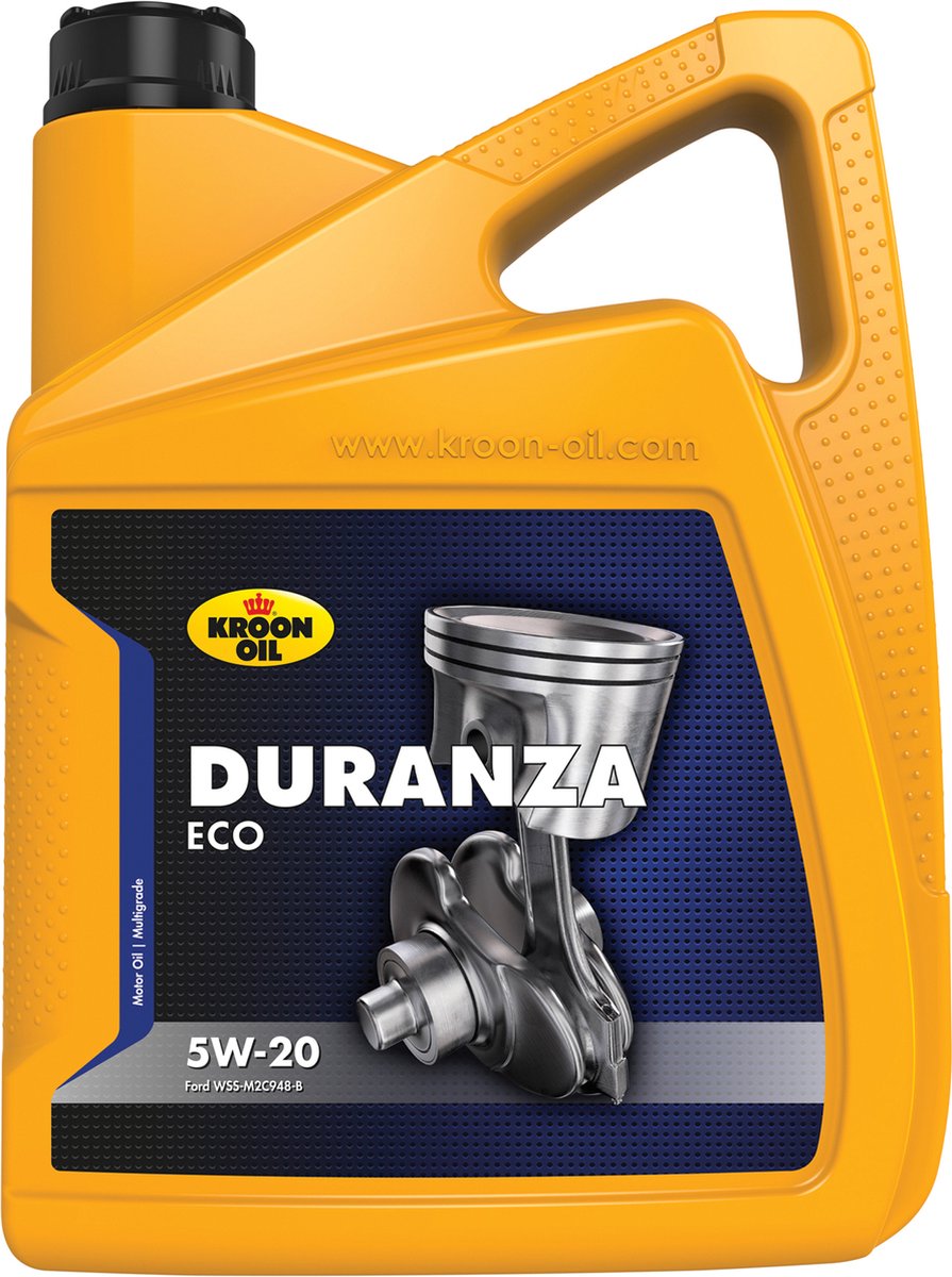 Kroon-oil duranza eco - huile moteur synthétique - 5w-20 - 5 litres - transparente