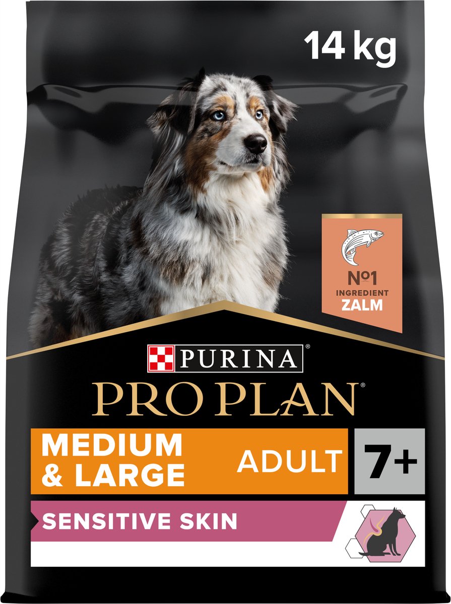 Pro plan purina peau sensible senior (7+) - nourriture pour chien - saumon - 14 kg