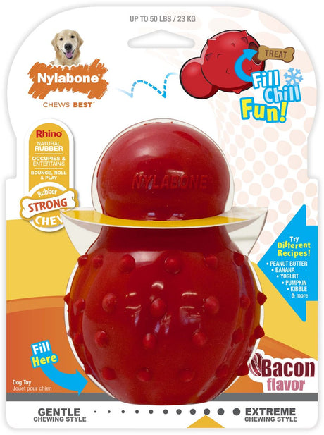 Nylabone Strong Casky Rubber Cone Bacons Flavour