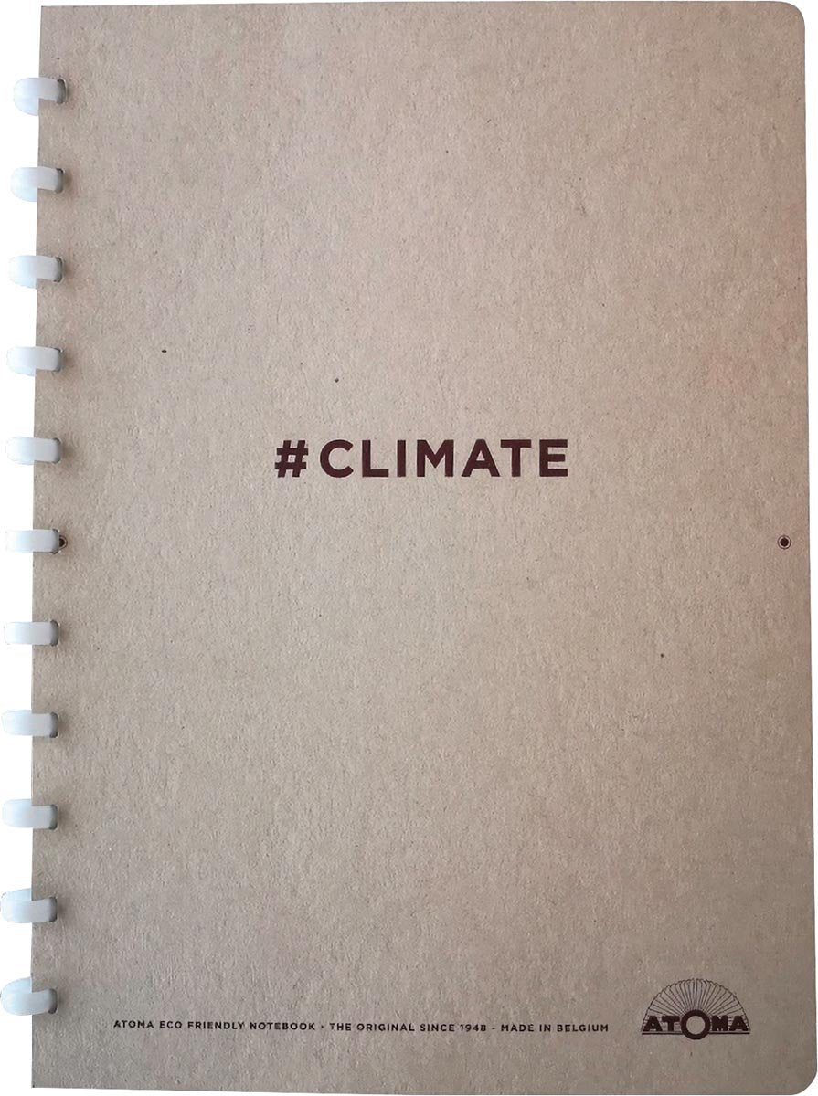 Carnet climatique Atoma, ft a5, 144 pages, ligné, paquet de 10