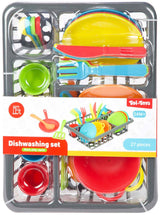 Toi-toys égouttoir à nourriture domestique avec couverts et casseroles, 27 pcs.