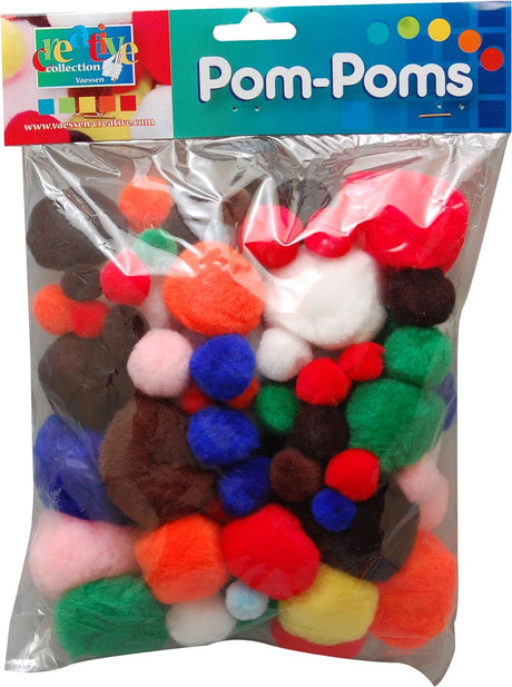 Pompons créatifs Vaessen 100pcs