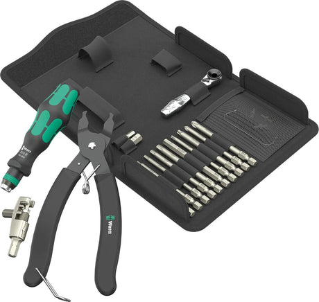 Jeu d'outils de rivetage de chaîne Wera 9532 . kit d'atelier de rivetage de chaîne 9532