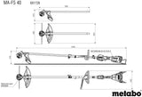 Metabo ma accessoire pour appareil débroussailleuse accessoire ma-fs 40