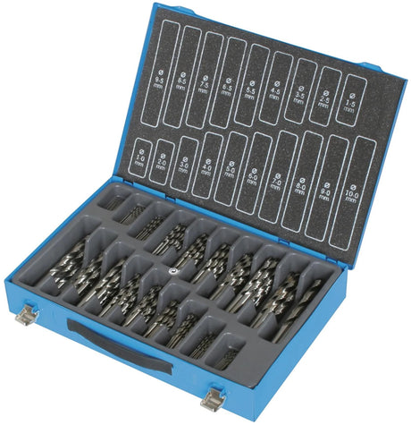 Jeu de forets hélicoïdaux Pro, chargeur de forets din 338 170-tlg din338