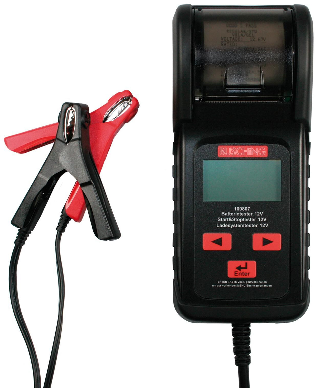 Busching testeur de batterie 100807 lumière start stop batt. systèmes de tirage. lumière