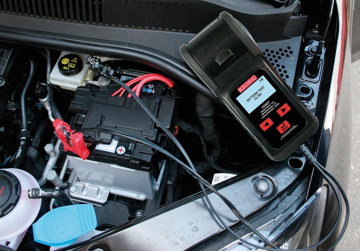 Busching testeur de batterie 100807 lumière start stop batt. systèmes de tirage. lumière