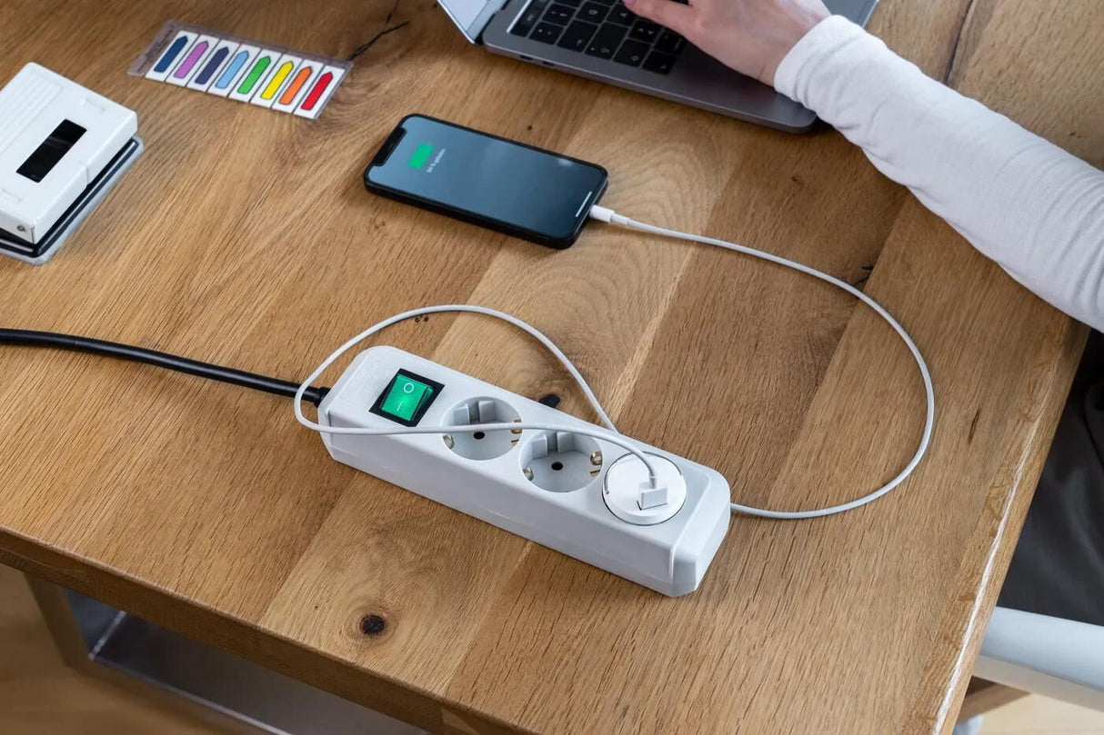 Brennerstuhl adaptateur prise usb adaptateur chaise brûlante 2.4a, blanc