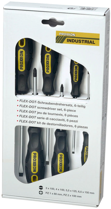 Jeu de tournevis Proxxon, jeux de tournevis Flex Dot 6-te. schl.+kreuz.(pz)
