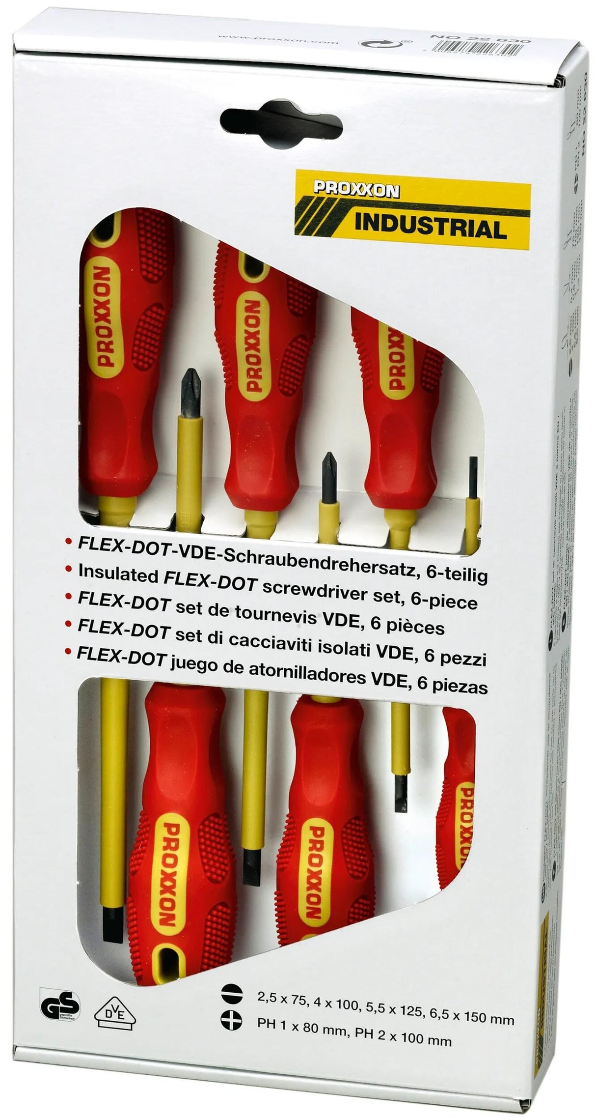Jeu de tournevis Proxxon flex-dot vde jeu de vis vde 6 pièces