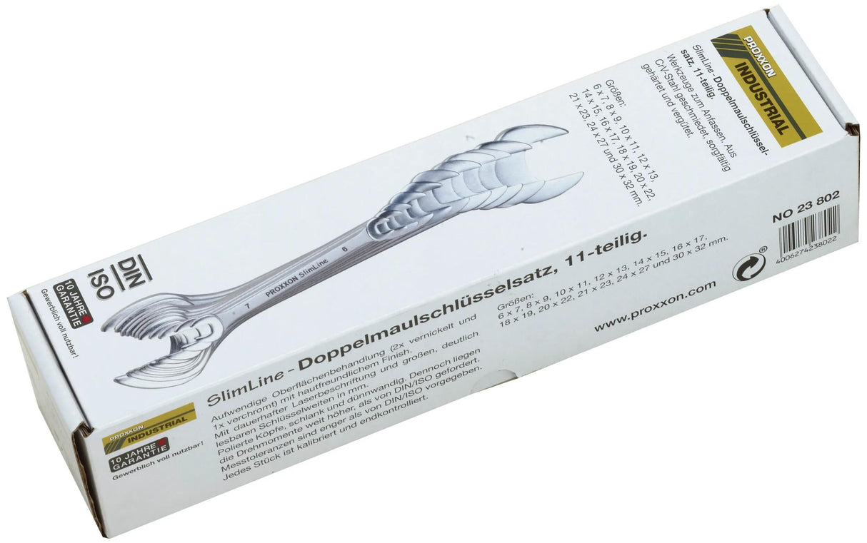 Jeu de clés à fourche double Proxxon Jeu de clés à double mâchoire 11 pièces