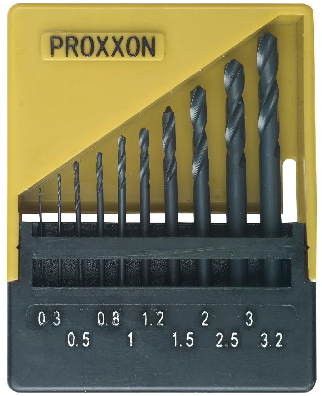 Jeu de forets hélicoïdaux Proxxon jeu de forets hélicoïdaux hss din338 10 pièces