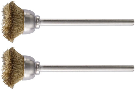 Proxxon brosse coupelle brosses avec arbre 2pcs d=13mm laiton