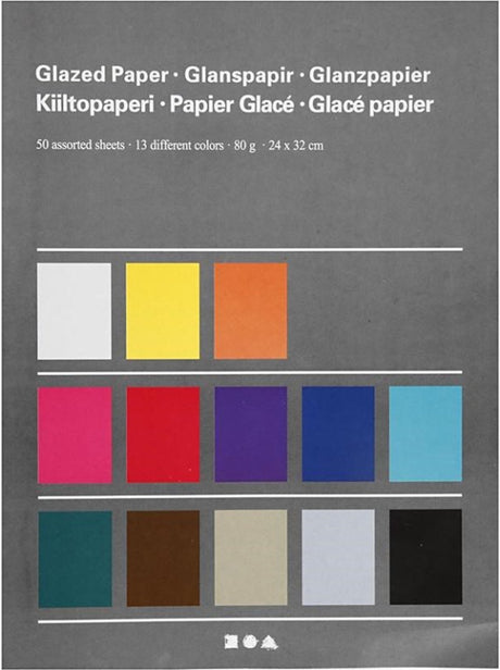 Société créative https : www.ccobby.nl papier glacé-feuille-24x32-cm-80-gr-divers-colors-50-sheet-1-box