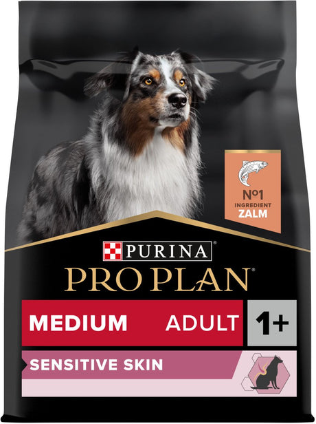 Pro plan nourriture sèche pour chien peau sensible adulte moyen - saumon - 3 kg