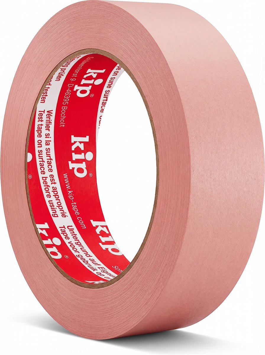 Kip washi-tec® délicat 375 - rose 24mm - 50m - forte adhérence - facile à déchirer - convient aux surfaces délicates