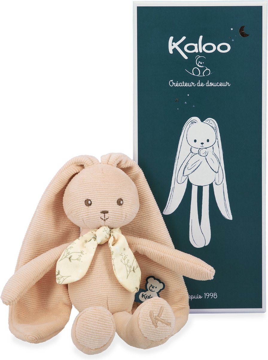 Kaloo lapinoo - peluche lapin - couleur pêche - 25 cm.
