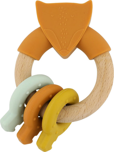 Bague d'activité en bois et silicone Trixie - mr. renard