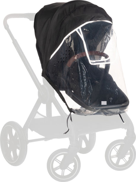 Housse de pluie pour siège Hauck pour poussette double - transparente