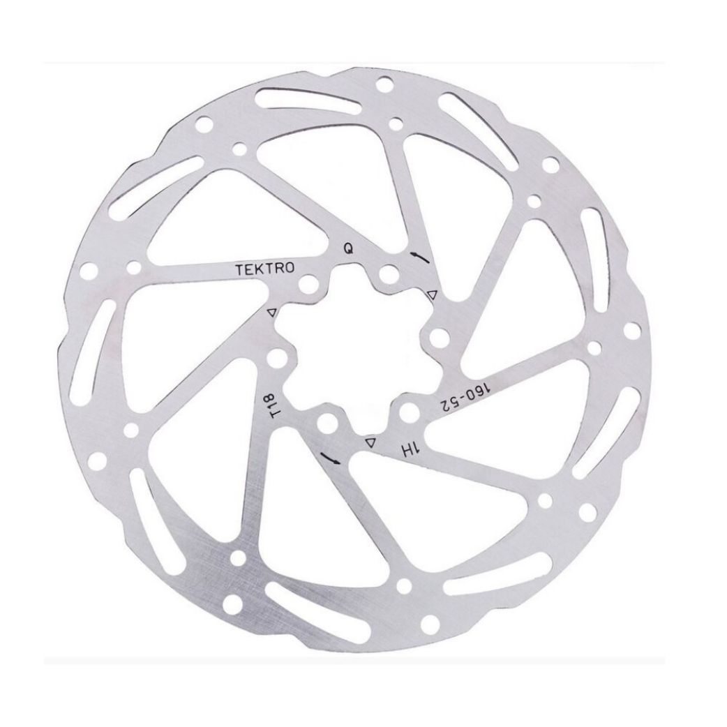 KT TR180-52 Rotor de disque de frein Ø180 mm 1,85 mm argent 6 points