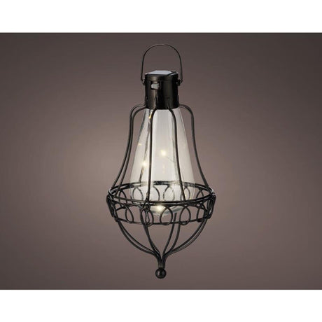 Lampe suspendue solaire Lumineo LED h21cm noire