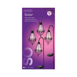 Ensemble de lanternes solaires LED Lumineo en métal 4 pièces