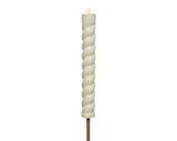 Lumineo torche solaire tourbillon dia4-h90cm blanc