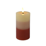 Lumineo Bougie LED effet flamme dégradé 11cm terra