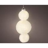 Lumineo lanterne solaire nylon 58cm blanc