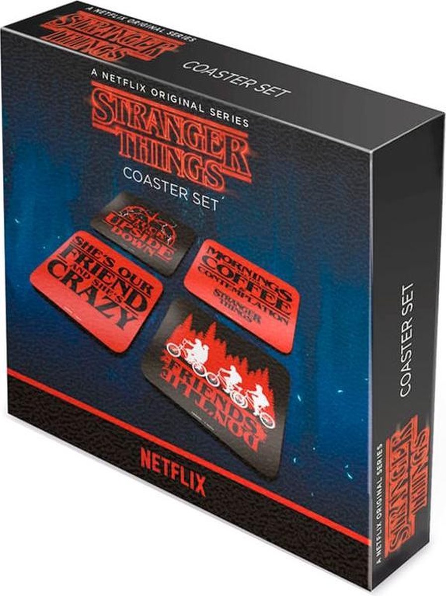Dessous de verre Stranger Things - - lot de 4